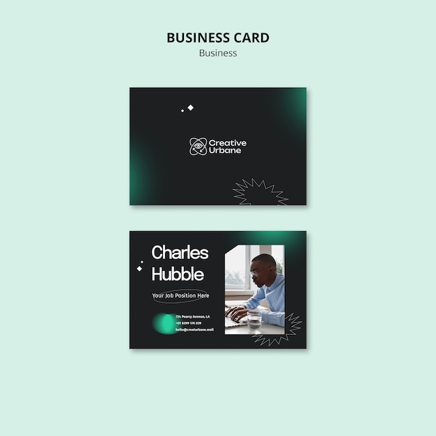 PSD gratuito modello di business design piatto