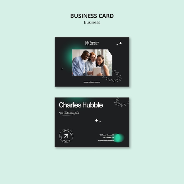 Free PSD flat design business template