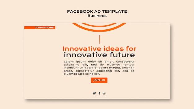 Free PSD flat design business template