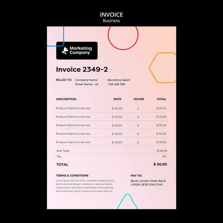 Free PSD flat design business template