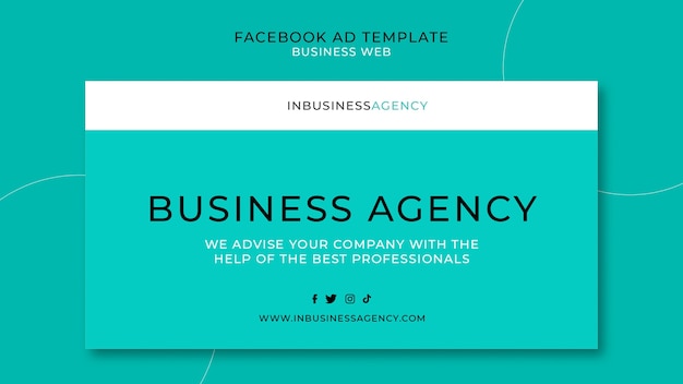 Free PSD flat design business web template