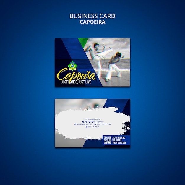 Capoeira Business Card Template