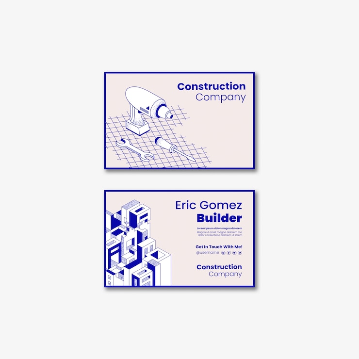 無料PSD フラットなデザインの建設テンプレート
