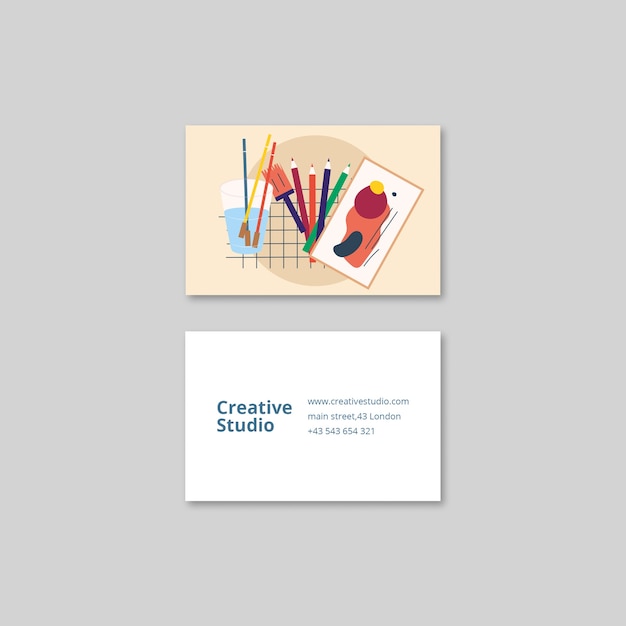 Free PSD flat design creativity  template