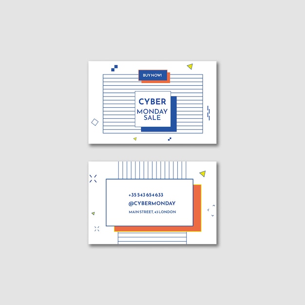 PSD gratuito modello di cyber lunedì design piatto