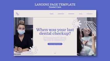 PSD gratuito modello di cura dentale design piatto
