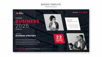 Free PSD flat design event template design