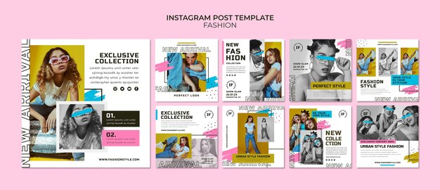 平板設計時尚系列 instagram 帖子