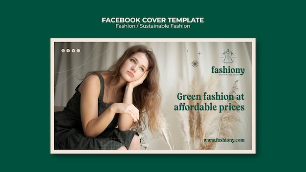 Free PSD flat design fashion template