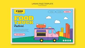 Free PSD flat design food template