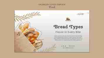 Free PSD flat design food template