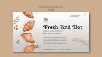 Free PSD flat design food template