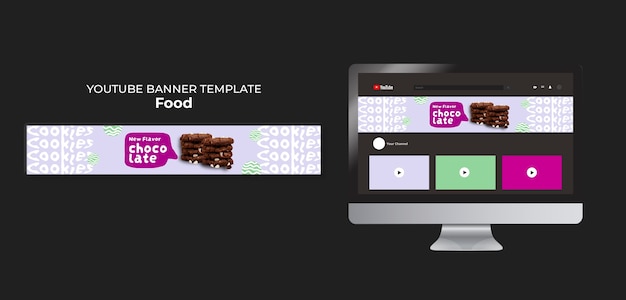 Flat design food template