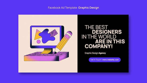 Flat design graphic design template