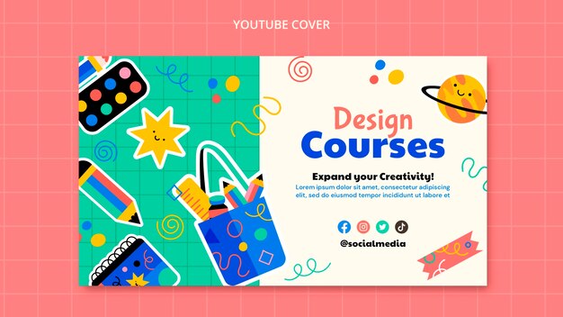 flat design graphic design template