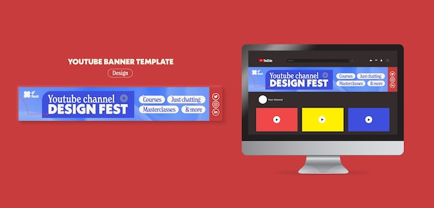 Flat design graphic design template