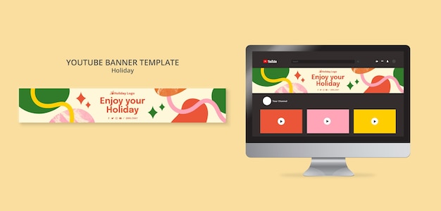 flat design holiday template