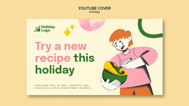 flat design holiday template