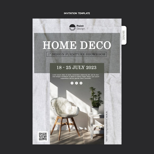 Free PSD flat design home template design