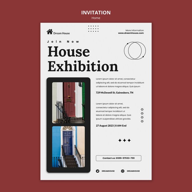 Free PSD Flat design home template Free PSD Flat design home template