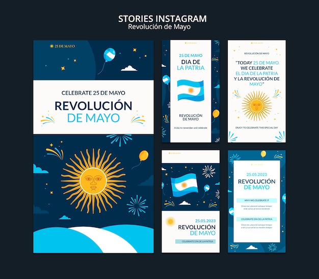 Free PSD flat design may revolution template