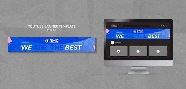 Flat design medic template