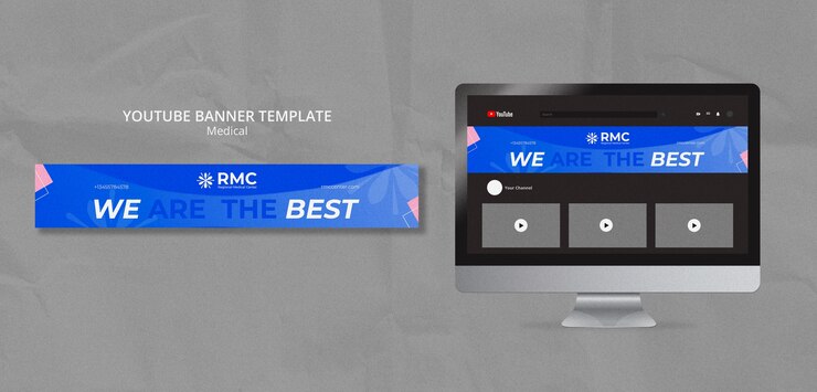 Free PSD flat design medic template