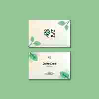 Free PSD flat design nature template