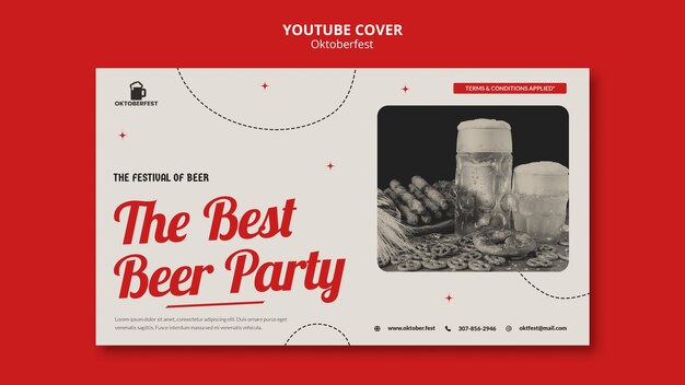 flat design oktoberfest template