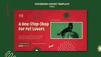 Free PSD flat design pet template