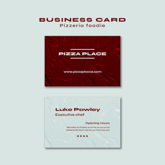 Free PSD Download: Flat Design Pizzeria Foodie Template