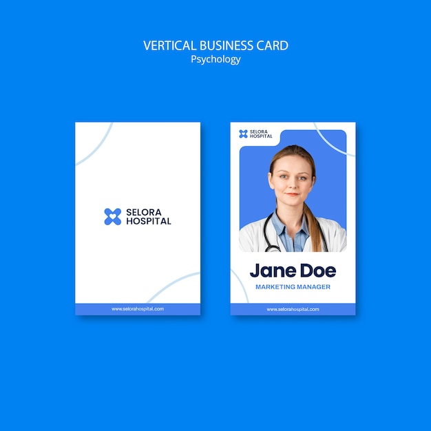 Flat design psychology concept template