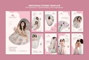 PSD gratuito modello di instagram quinceanera design piatto