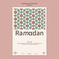 PSD gratuito modello ramadan design piatto