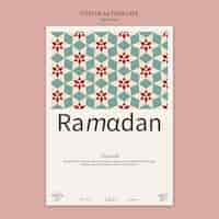 PSD gratuito modello ramadan design piatto