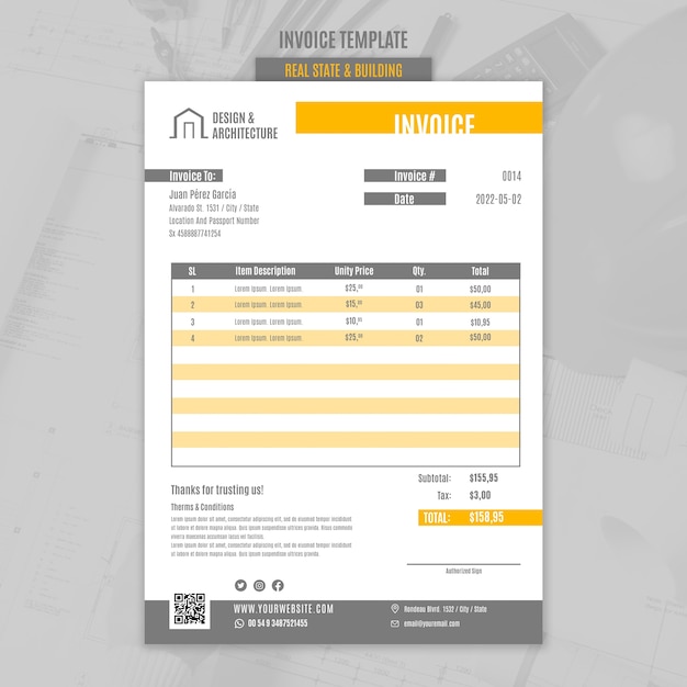 Flat design real estate  template