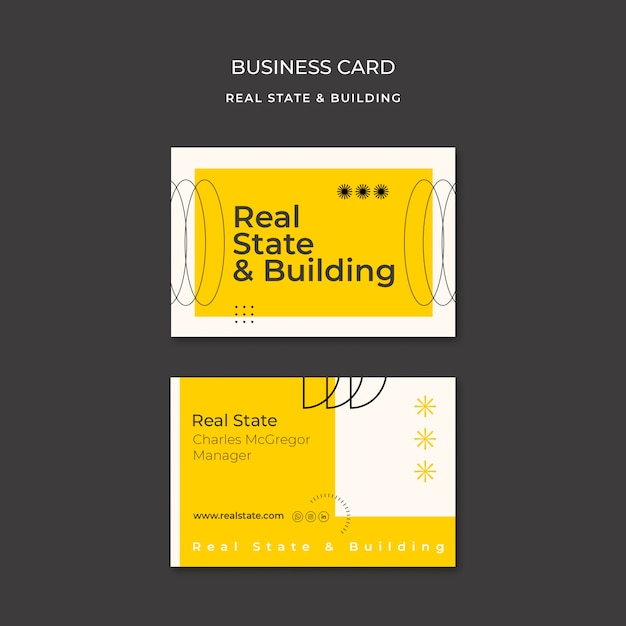 Free Download – Real Estate Flat Design Template PSD