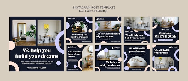 flat design real estate template