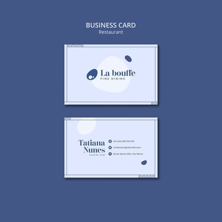 Free PSD flat design restaurant food template