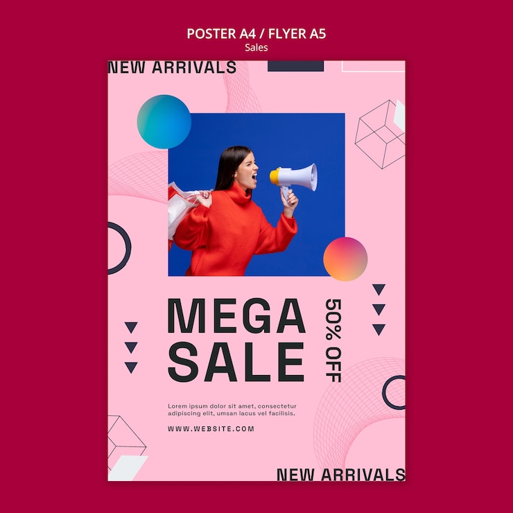 無料PSD フラットなデザインの販売テンプレート