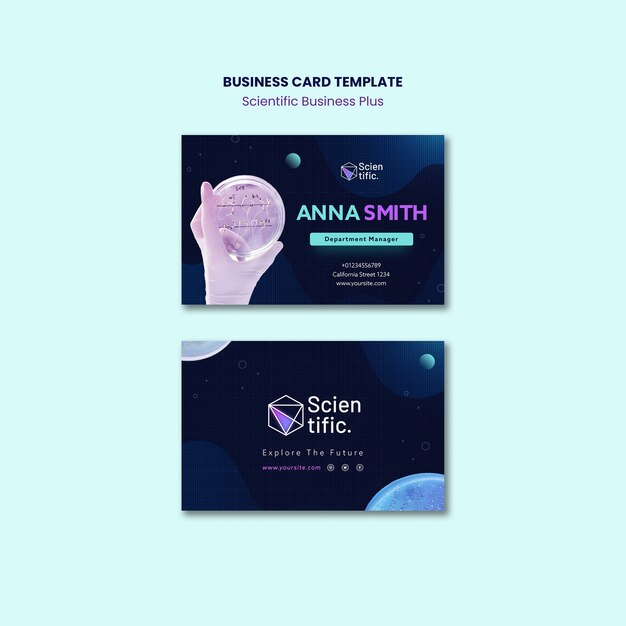 Flat design science template