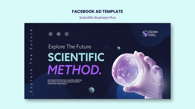 Flat design science template