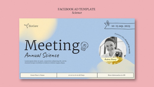 Flat design science template