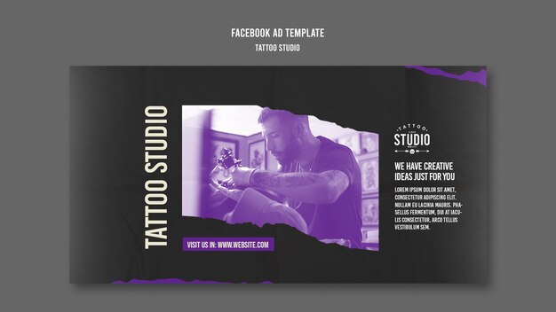 Flat Design Tattoo Template Free PSD, Download for PSD, Free to Download, Free PSD, Download Free PSD