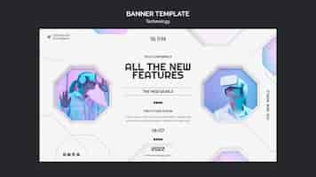 Free PSD flat design technology template