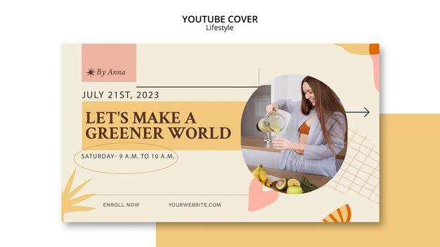 Flat design vegan template