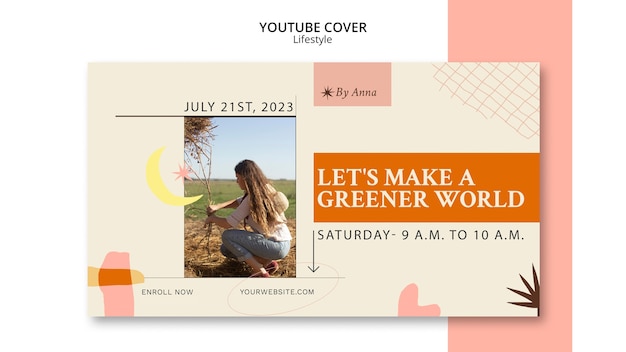 Flat design vegan template