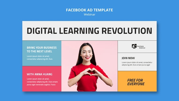 PSD Templates: Flat Design Webinar Template – Free Download