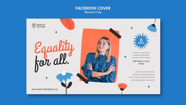 Women’s Day Flat Design Free PSD Template – Download for Free