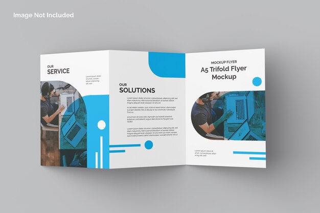 Download Free Psd Bifold Flyer Brochure Mockup PSD Mockup Templates